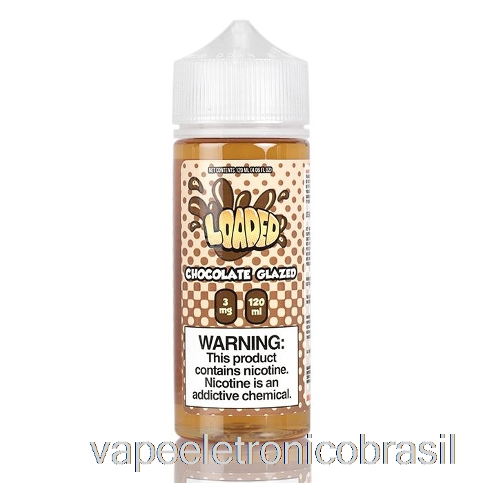 Vape Recarregável Donut Com Cobertura De Chocolate - E-líquido Carregado - Vapores Implacáveis ​​- 120ml 6mg